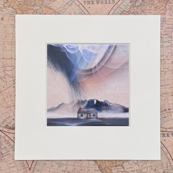 Goatfell Isle of Arran mounted print - Made in Scotland